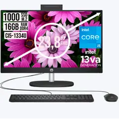 HP - Todo en Uno 24-Cr Intel Core I5-1334u Ssd 1tb Ram 16Gb Fhd 24