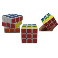 MAZUGI - Cubo Rubik 3x3 Fondo Blanco 7 cm