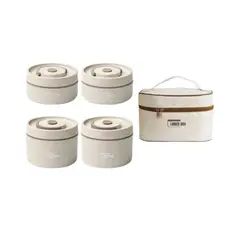 MILOPTS - Lunch Box Lonchera Térmica Portacomidas Acero Inoxidable X 4
