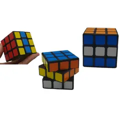 MAZUGI - Cubo Rubik 3x3 Fondo Negro 6 cm