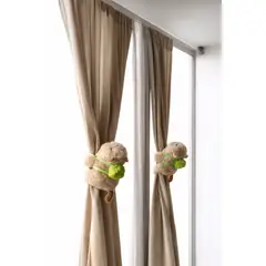 UNIVERSAL - Capibara X2 Sujetador De Cortinas Peluche Decoración Hogar Beige