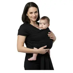 GENERICO - Fular cargador bebe + 4 protectores de lactancia