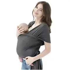 GENERICO - Fular cargador bebe + 4 protectores de lactancia