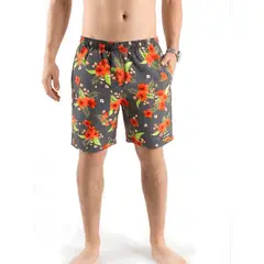 SHAKTIS - Pantaloneta Estampada Antifluido Azul Oscuro 1314