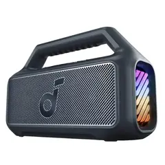 SOUNDCORE - Parlante Bluetooth Anker Boom 2 Potente 2.1 con BassUp 2.0 IPX7 Batería 24h y Luces LED