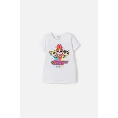 MIC - Camiseta de las Chicas superpoderosas blanco para niña