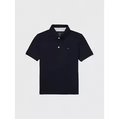 TOMMY HILFIGER - Polo azul oscuro stretch solid