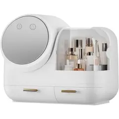 GENERICO - Organizador Maquillaje con Espejo Luz LED