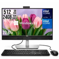 HP - Todo en Uno Dell Pro 24 Intel Core Ultra 7 265 SSD 512GB RAM 24GB W11 Pro 24” FHD