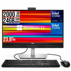 HP - Todo en Uno Dell Pro 24 Intel Core Ultra 7 265 SSD 2TB RAM 24GB W11 Pro 24” FHD