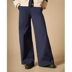 ESPRIT - Pantalón para Mujer Wide Leg Talle Alto Elegancia y Comodidad