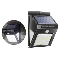 GENERICO - Reflector Luz Foco Panel Solar Recargable De Pared Con Sensor De Movimiento Para Exteriores