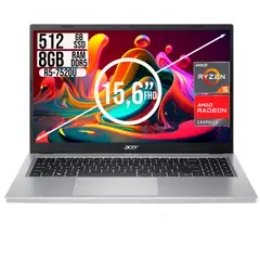 ACER - Portatil Aspire 3 Amd Ryzen 5-7520u Ssd 512gb Ram 8Gb FHD 15,6"