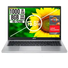 ACER - Portatil Aspire 3 Amd Ryzen 5-7520u Ssd 1tb Ram 8Gb FHD 15,6"