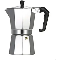 GENERICO - Máquina café expreso aluminio filtro Cafetera olla de moca Resistente