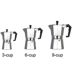 GENERICO - Máquina café expreso aluminio filtro Cafetera olla de moca Resistente