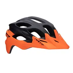 GW - Casco Enduro MTB GW-015 Negro Mate Naranja