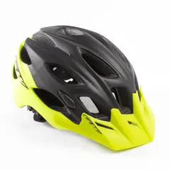 GW - Casco Enduro MTB GW-015 Negro Mate Amarillo Neón