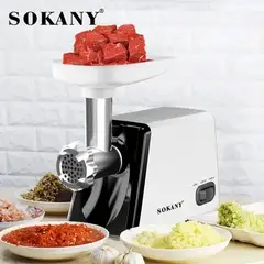 SOKANY - Molino Carne Electrico Acero Inoxidable Hogar Multiusos