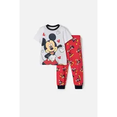 DISNEY - Pijama de Mickey Mouse pantalón largo multicolor para niño 2T a 6T