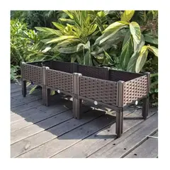 IMPORTADORA MAKA - Cama de Jardín Elevada 3 Puestos