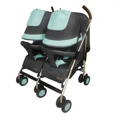 EBABY - Coche paseador gemelar DANTERO EB1264-2 VERDE