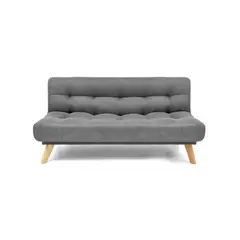 HOGAR VENECIA - Sofa Cama Reclinable Porto 182x85x85 Tela Gris