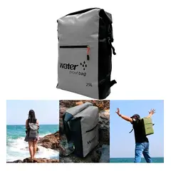 GENERICO - Morral Impermeable 25L Tula Estanca Dry Bag para Moto y Kayak