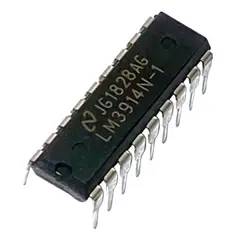 GENERICO - Driver LM3914N Controlador de Pantalla de BarrasPuntos Paquete x 2 Unidades