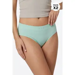 LILI PINK - Panty Hipster Seamless Paquete X2 Frescura, Libertad Y Elasticidad