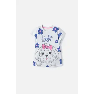 MIC - Camiseta de manga corta blanco para niña