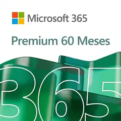 MICROSOFT - Office 365 Premium 60 Meses - 5 Usuarios 6TB OneDrive Copilot Cuenta Administrativa