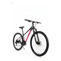 RUNBIKE - Bicicleta Todo Terreno Mtb Rin 29 Unik Montaña Suspension 24 Vel Frenos Disco Cicla Deporte Ciclismo Acero Rosado Xs