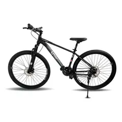 RUNBIKE - Bicicleta Todo Terreno Mtb Rin 29 Unik Montaña Suspension 24 Vel Frenos Disco Cicla Deporte Ciclismo Acero Negro Xl