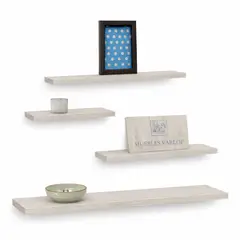 GENERICO - Repisas Flotantes Modernas CHANTILLY Set X 4 Un Decoracion Moderna