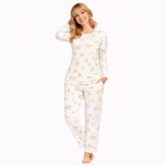 ROMANELLA - Conjunto Pijama Sirena Manga larga Mujer