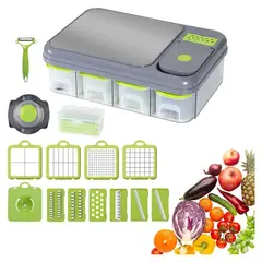 GENERICO - Picador Cortador De Verduras Rallador Vegetales Multiusos Todo En Uno