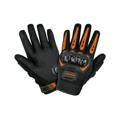 TRUPER - Guantes Moto Rígidos Talla 9 Limpia Visor Dedo Touch