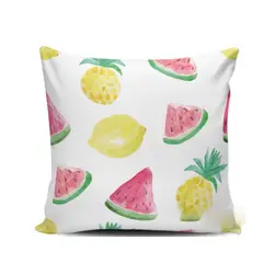 GENERICO - Cojin Decorativo Diseño 01 Tropical Frutas 1 Sola Cara Sin Relleno 47 X 47 Cm