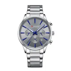 CURREN - Reloj 8435 Cronógrafo Para Hombre Elegante En Acero