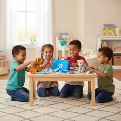 SPINMASTER - Juego Veterinario De Mascotas Playset Melissa And Doug Color Azulblanco