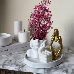 DECORACIONES ALE Y GABY - Centro de Mesa decorativo Jarrón Loe flores y adornos para tu mesa