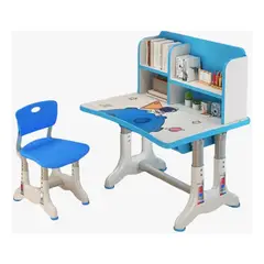 GENERICO - Escritorio Infantil Ajustable Silla Ergonómica Niño Niña Azul