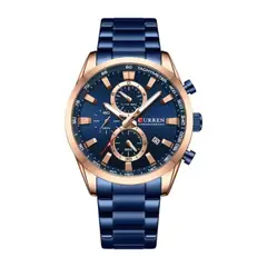 CURREN - Reloj 8445 Cronógrafo Para Hombre Elegante En Acero