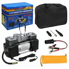 GENERAL - Compresor Aire Doble Cilindro Portátil 150 PSI Inalambrico Multiuso 628- 4x4