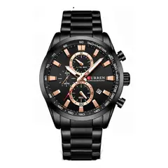 CURREN - Reloj 8445 Cronógrafo Para Hombre Elegante En Acero