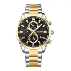 CURREN - Reloj 8445 Cronógrafo Para Hombre Elegante En Acero