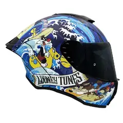 EDGE HELMETS - CASCO EDGE SHANGHAI CERTIFICADO ECE2206 LOONEY TUNES BRILLO