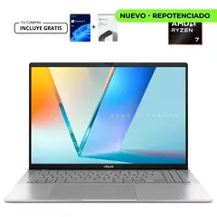 ASUS - PORTATIL VivoBook S 16 M3607HA-RP111, AMD Ryzen 9 270, SSD 512GB, DDR5 16GB,16"