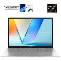 ASUS - PORTATIL VivoBook S 16 M3607HA-RP111, AMD Ryzen 9 270, SSD 512GB, DDR5 16GB,16"